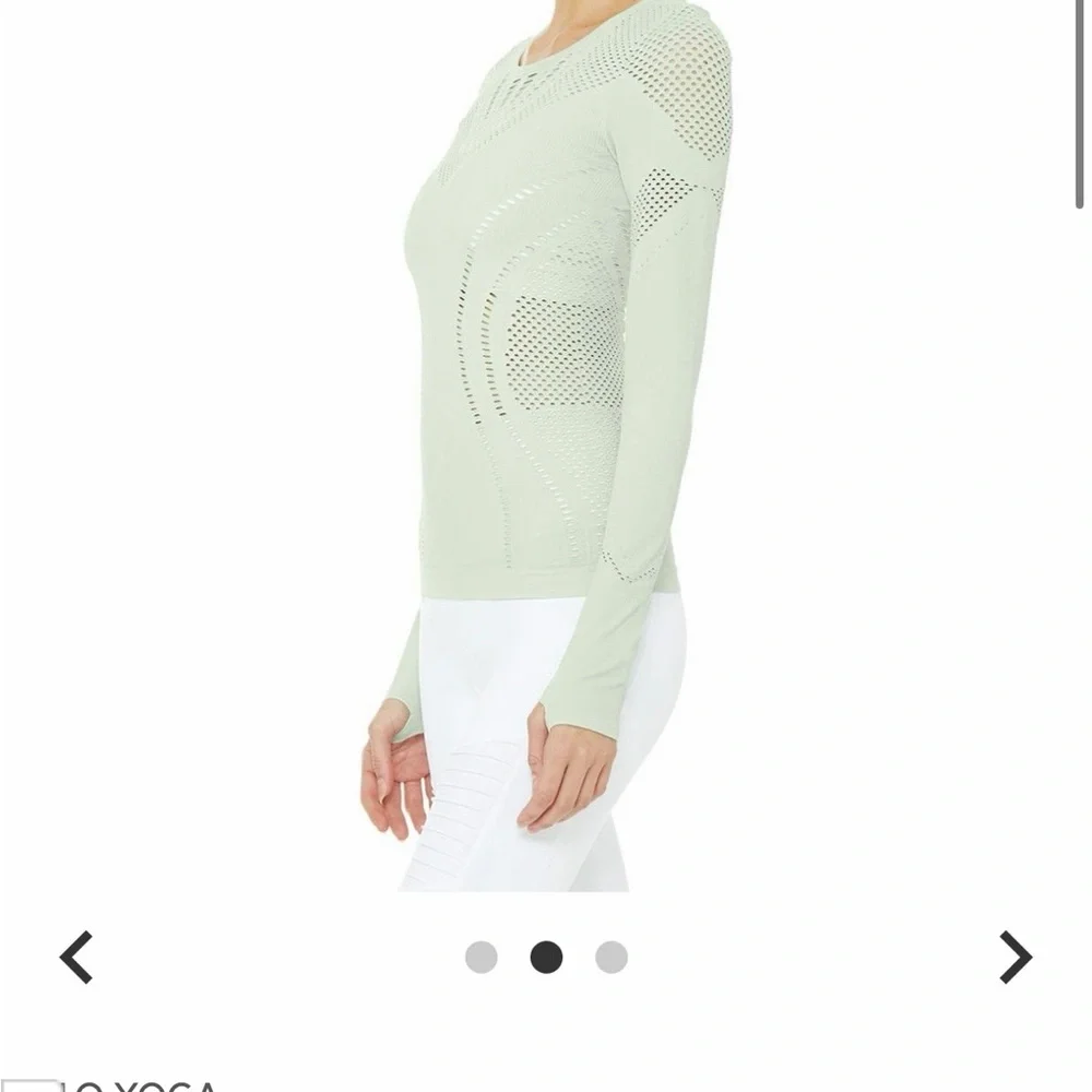 ALO Yoga Seamless Long-Sleeve Top - Mint